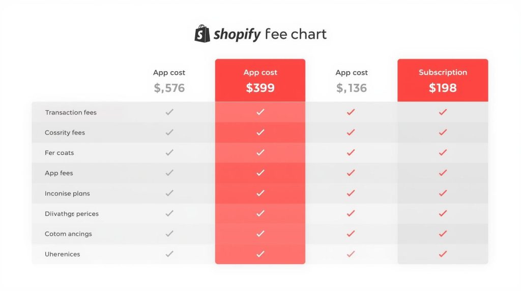 fee chart shopify