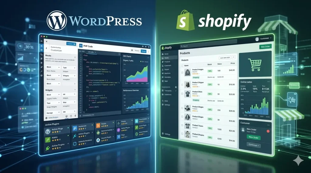 Shopify vs WordPress