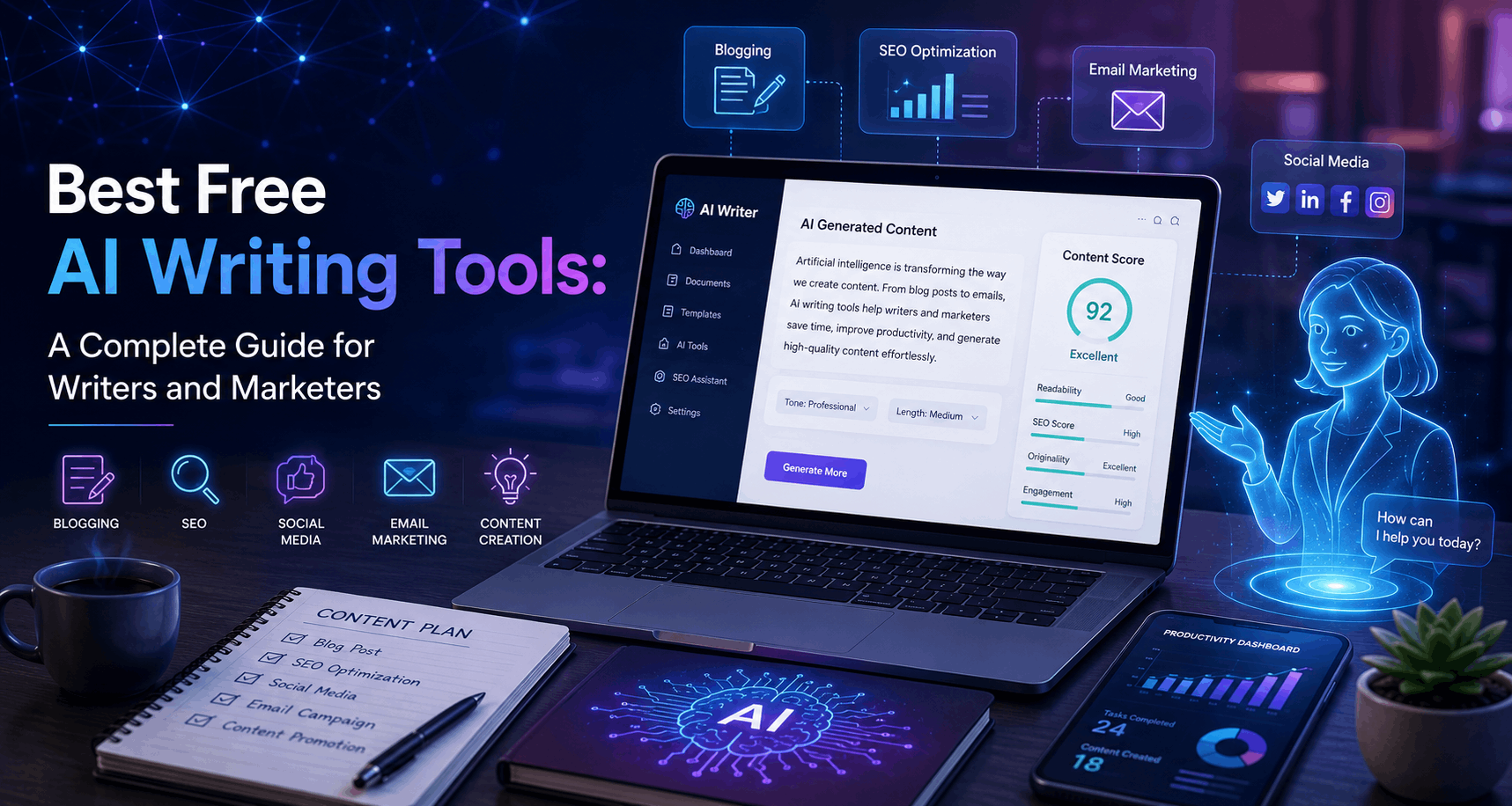 Best Free AI Writing Tools in 2026: A Complete Guide for Writers and Marketers 3 Best Free AI Writing Tools